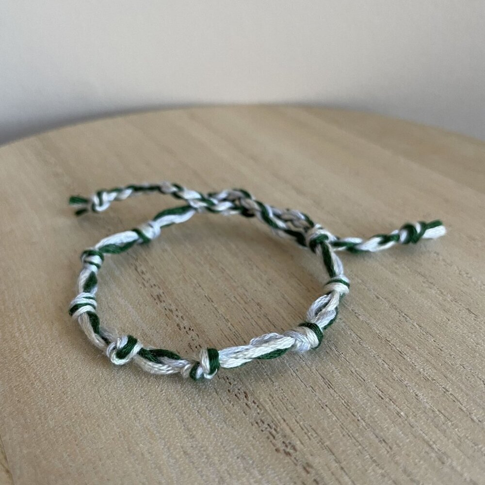 Romina Bracelet, anklet, trendy, comfortable, tie, embroidery thread, woven, gif